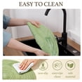 thumbnail image 3 of Xmushyra Round Placemats Set of 6, 15 Inch Braided Woven Table Mats, Washable Heat Resistant Non-Slip Place Mats, Green, 3 of 7