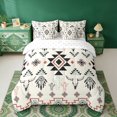 thumbnail image 2 of Erosebridal Beige Aztec Twin Bedding Sets, Farmhouse Dreamcatcher Cow Skull Print Bedding Comforter Set, Reversible 7 Pieces, 2 of 6