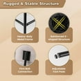 thumbnail image 6 of Costway Round Swivel Back Seat Bar Stool, Beige (Set of 4), 6 of 9