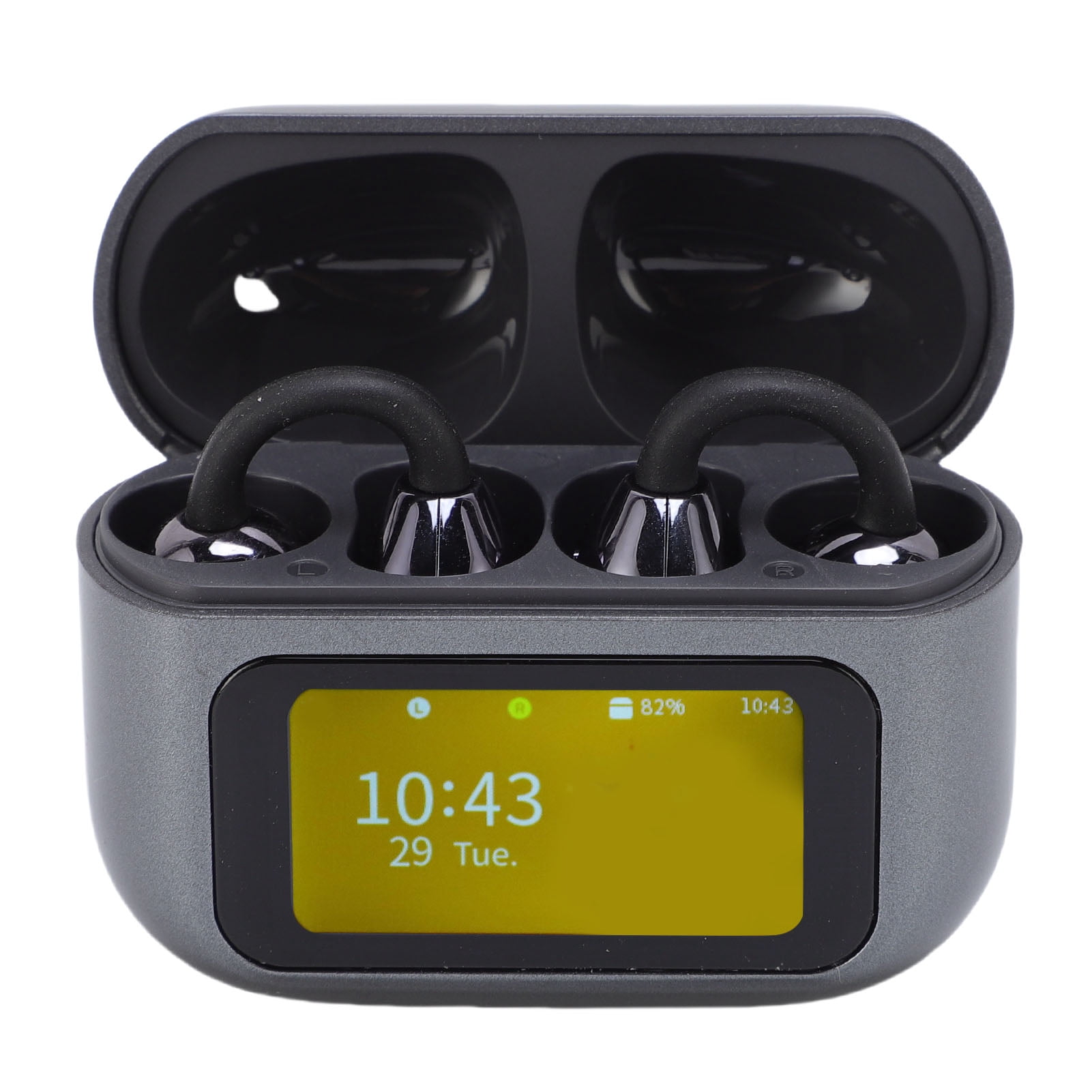 Wireless Earbuds,  5.49 Headphones Sport, with LCD Touchscreen Charging Case, HiFi Speakers, Directional Sound Transmission, for Workout, Running