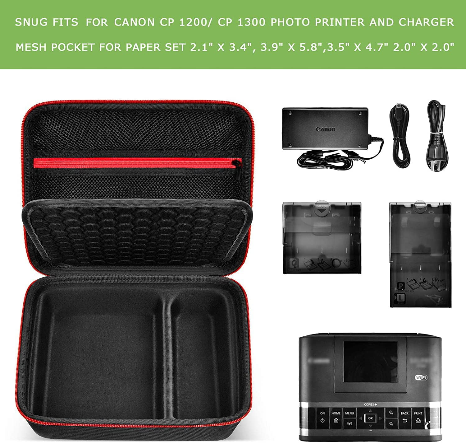 Alkoo Hard Case for Canon CP1500 for Canon Selphy CP1300 Wireless