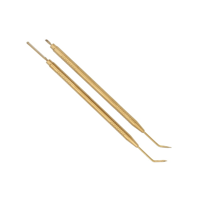 2pcs Eyelash Lift Separator Tools, Double Headed Stainless Steel Lash Separation Rod with Comb, for Eyelash Eyebrow Perming Extension and Daily Makeup