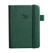 SHEIGUANNI Pocket Small Notebook Journals ,Hardcover Mini PU Leather Hardcover Notebooks for Work Travel, 3.8x5.7 Small Pocket Notepad, Little Cute A6 Notebook for Note Taking,Daily use Army Green