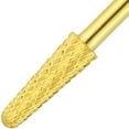 thumbnail image 7 of PANA Professional 3/32" Cone Shape Nail Carbide Bit - Nail Drill Bit For Manicure Dremel Machine- Gold, Coarse Grit, 7 of 7
