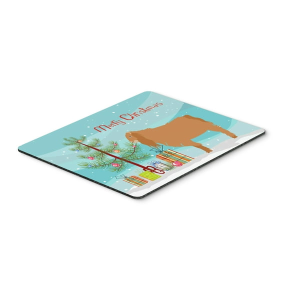 Carolines Treasures BB9252MP American Lamancha Goat Christmas Mouse Pad Hot Pad or Trivet Teal Large multicolor