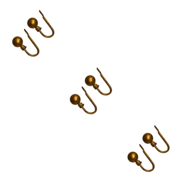Billuyoard 2 piezas cortina Tieback en forma de U elegante antioxidante hogar sala de estar gancho sujetador accesorios cian bronce Type1 NO1