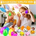 thumbnail image 5 of 6 Pack Prefilled Easter Eggs,2.6*1.9 inch Filled With Cute Animal Toys, for Easter Egg Hunt, Basket Stuffers, Party Favors, Classroom Prizes, Colorful Assorted Easter Decorations., 5 of 7