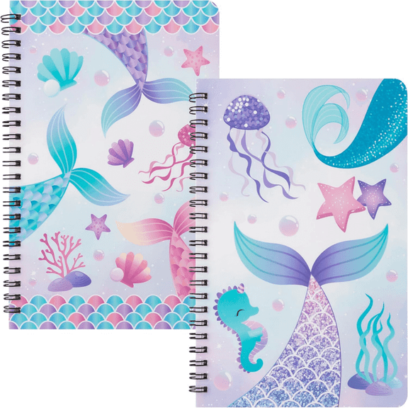 GROBRO7 2Pack Purple Spiral Notebooks for Recording Journal Notes
