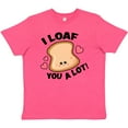 thumbnail image 3 of Inktastic I Loaf You a Lot with Cute Bread Clip Art Youth T-Shirt, 3 of 5