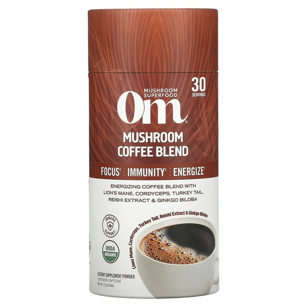 Mushroom Coffee Blend, 6.24 oz (177 g), Om Mushrooms