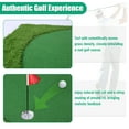 thumbnail image 3 of golytefs Golf Putting Training Mat Artificial Turf Putting Green Mat with Movable Cup/slope Pad 3mx1.5m with Ball Tray for Putting Practice Indoor Outdoor, 3 of 9