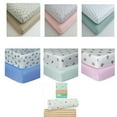 Cuddles & Cribs Pack of 2 GOTS Certified Cotton Fitted Crib Sheet Set