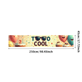 thumbnail image 3 of LUUFILx Colorful and Fun Banner for Second Birthday Bash Two Cool Theme Party Supplies Background Decoration Backdrop for Photography Props Birthday Party Decorations, 3 of 8