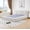 Light Gray, variant on Queen Size Platform Bed Frame with Headboard, Boucle Upholstered Modern Cloud Mattress Foundation, Pocket Coil & High-Density Foam Support, No Assembly, Universal Fit