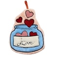thumbnail image 2 of Uuiauoio Happy Valentine's Day Hanging Kitchen Towels Love Hand Towel with Hanging Loop Heart Bath Tie Towel Soft Absorbent Dish Tea Towels for Bathroom, 2 of 6
