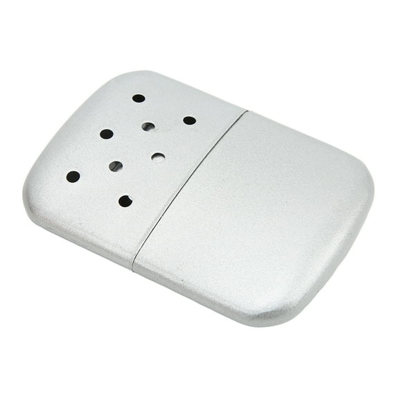 Outdoor Zinc Alloy Hand Warmer, Durable Double Sided Heating High Heat Output Handy 20 Cooling Hole Reusable Portable Fuel Hand Warmer For Hiking Dot Hand Warmer