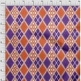 thumbnail image 4 of oneOone Cotton Poplin Orange Fabric Check Sewing Material Print Fabric By The Yard 56 Inch Wide, 4 of 4