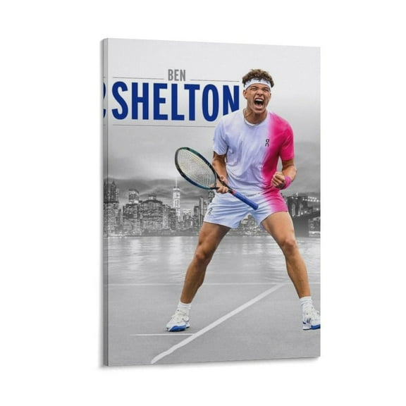 Ben Shelton Poster Canvas Poster Wall Art Picture Painting Poster Canvas Print Posters Artworks Bedroom Living Room Decor 24x36inch(60x90cm)
