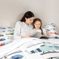 thumbnail image 4 of Manfei Colorful Helicopter Twin Bedding Sets 7pcs for Boys, Air Transportation Bedding Comforter Set, Aircraft Airplane Sheet Sets, Lightweight Room Decor, 4 of 8
