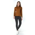 thumbnail image 6 of SSLR Mock Turtleneck for Women Mock Neck Top Long Sleeve T Shirt Casual Basic Active Layer, 6 of 6