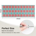 thumbnail image 5 of Red Teal Checkerboard Checkered Pattern Kitchen Rug Mat,Kitchen Runner Rugs Non Skid Washable,Decorative Kitchen Floor Mats for Kitchen,Sink,Laundry,17"X47", 5 of 5