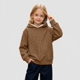 thumbnail image 2 of Girls Leopard Print Hoodie Kids Long Sleeve Fleece Sweatshirt Casual Hooded Top With Front Pocket For Daily School Outdoor Wear 2-12 Years, 2 of 7