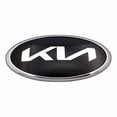 thumbnail image 3 of 150*75mm KIA car front engine KIA/KN logo sportage ceed Souranto Serato optima pican to Rio soul K5 stonic luggage badge sticker Black red 150x75mm, 3 of 5