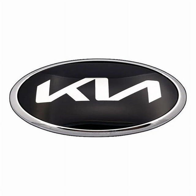 150*75mm KIA car front engine KIA/KN logo sportage ceed Souranto Serato optima pican to Rio soul K5 stonic luggage badge sticker New Silver 150x75mm