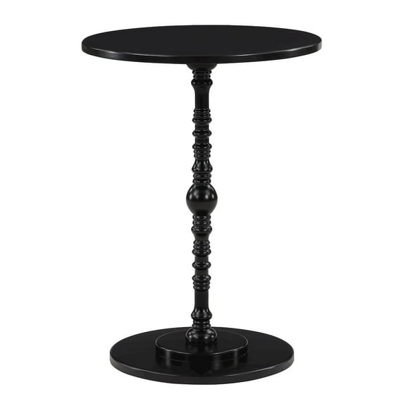 Classic Accents Sanibel Beach Spindle Table in Black Wood Finish