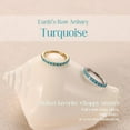thumbnail image 3 of Hoops Nose Rings for Women - 316L Surgical Steel Turquoise Nose Ring Piercings 20G Needle Segment Cartilage Helix Rook Tragus Conch Daith Earrings Septum Lip Jewelry 7/8/9mm Gold/Silver, 3 of 5