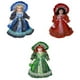 thumbnail image 3 of Yuarrent Muñeca femenina de porcelana victoriana hecha a mano, artículos coleccionables con expresiones faciales detalladas Decoración del hogar rojo, 3 of 6