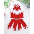 thumbnail image 3 of TiaoBug Kids Girls Cheerleading Costume Sleeveless Top with Pleated Skirt Set, 3 of 7