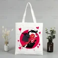 thumbnail image 5 of Helluva Boss-Bolso de mano de lona para mujer, bolsa de compras ecológica, bolso de hombro grande, bolso plegable Harajuku, bolso de compras de dibujos animados de comedia, 5 of 5