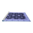 thumbnail image 2 of Ahgly Company Machine Washable Indoor Round Oriental Blue Traditional Area Rugs, 4' Round, 2 of 4