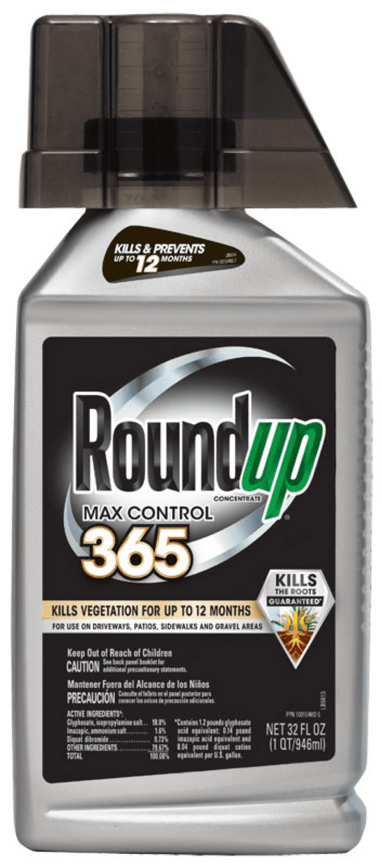 Roundup Concentrate Max Control 365, 32 oz., Visible Results in 12 Hours