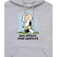 thumbnail image 3 of Peanuts - Less Attitude More Gratitude Snoopy and Charlie Brown - Men's Pullover Hoodie, 3 of 6
