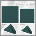 thumbnail image 3 of Lann's Linens Set of 12 Reusable Cloth Dinner Napkins, 20-inch Polyester Fabric Napkins for Holiday, Wedding and Event, Machine Washable, Hunter Green, 3 of 9