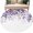 Purple, variant on Round Area Rug 5 Ft, Brown Leaves Washable Non-Slip Circle Carpet for Living Room/Bedroom, Summer Botanical Low-Profile Runner Mats Collection Rugs for Indoor