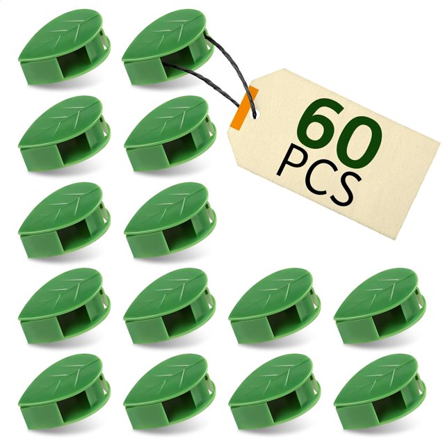 Clips para plantas trepadoras – 200 clips de tomate para colgar soportes de plantas para plantas al aire libre Lazos para plantas de tomate para soporte – Clips de soporte para plantas herramienta par