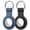 Black, Blue, variant on 2 Pack For Apple AirTag Holder and Keyring, AirTag Keychain Holder, Silicone Apple AirTag Case for Kids Elderly Backpack Key Pet Dog Collar,Black
