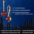 thumbnail image 2 of Gem Stone King 14K Yellow Gold Red Garnet Earrings for Women | 3.00 Cttw | Gemstone January Birthstone | Round 7MM, 2 of 6