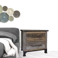 thumbnail image 6 of HomeRoots 27" Gray Two Drawer Nightstand, 6 of 6
