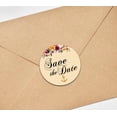thumbnail image 3 of Darling Souvenir 45 Pcs Ivory Round Floral & Anchor Save The Date Stickers DIY Envelope Seals-1.6 Inches, 3 of 4