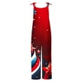 thumbnail image 5 of Wiyuqeen Women's American Flag Sleeveless Jumpsuits Sleeveless Independence Day Overalls Plus Size Casual Summer Vacation Jumpers with Pokcet, 5 of 6