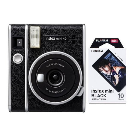 UPC: 0196271228523 | Fujifilm Instax Mini 40 Instant Film Camera and Black Framed Film (10 Exposures)
