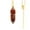 Red, variant on Dvkptbk A Necklace Chakra Crystal Pendant Hexagonal Pointed Natural Quartz for Necklace Jewelry