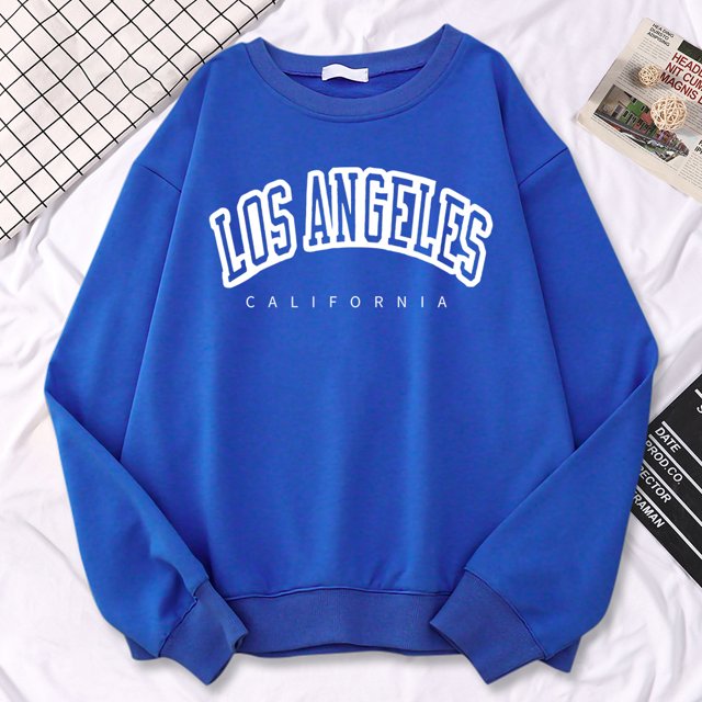 Set Nd Womens Pullovers Los Angeles California Letter Printi