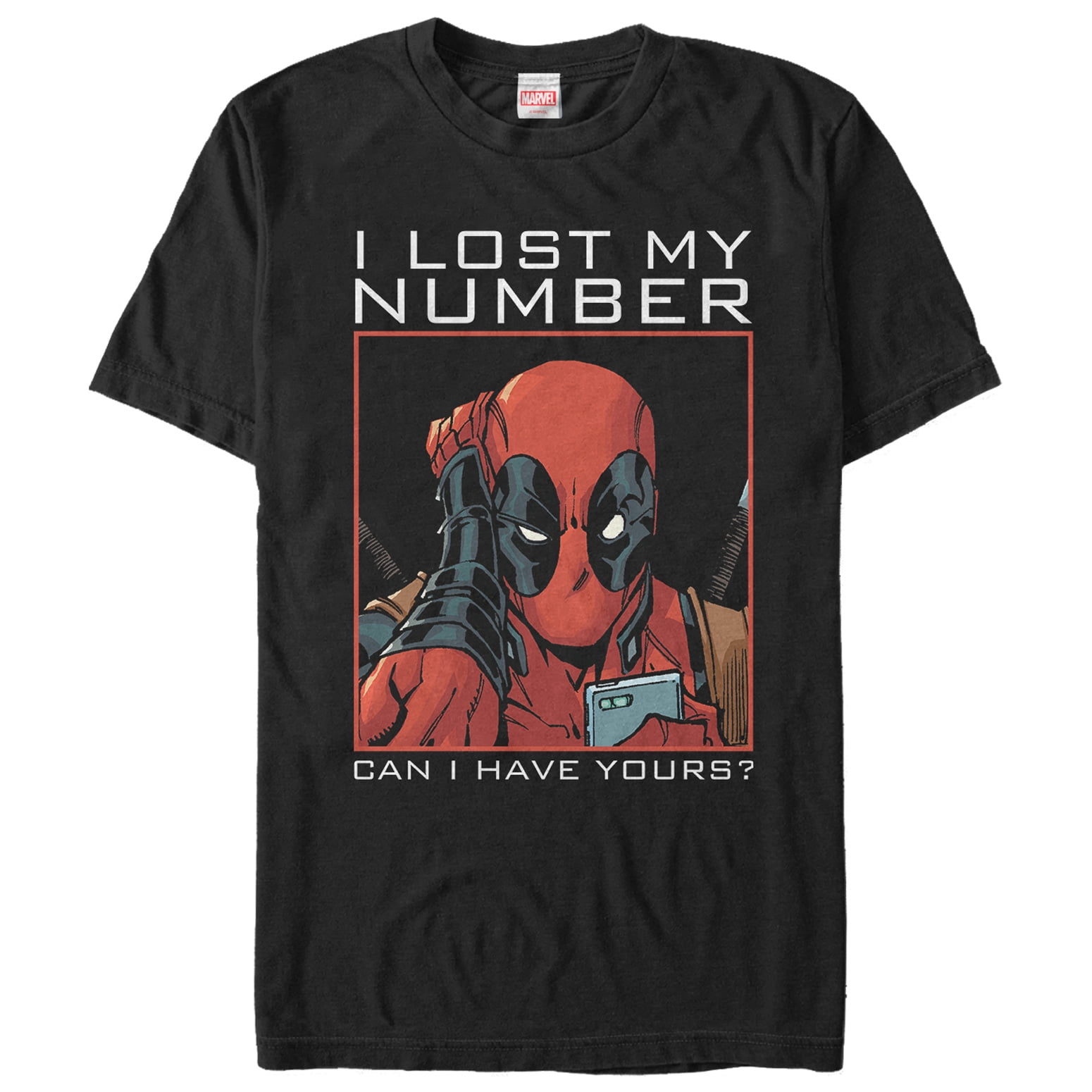 Marvel - Men's Marvel Deadpool Wants Your Number T-Shirt - Walmart.com