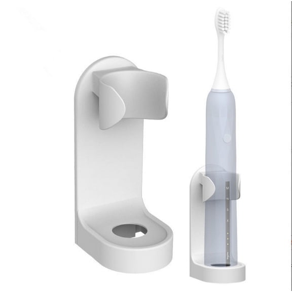 Electric Toothbrush Holder Wall Mounted for Bathroom Counter, ABS Plastic Self Adhesive Toothbrush Organizer, Traceless Electric