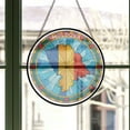 thumbnail image 3 of Moldova Travel Decor Suncatcher Stained Glass Window Hanging, Gift for Traveller, Collection of Country Travel Souvenirs for Family and Friends, Moldova Map and Flag Décor, 3 of 6